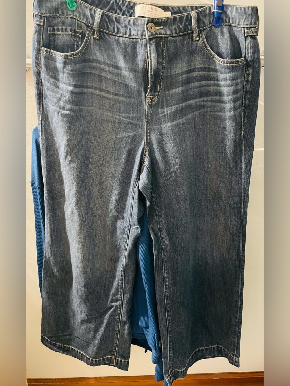 torrid Relaxed Dark Blue Wash Women’s Wide Leg Jeans